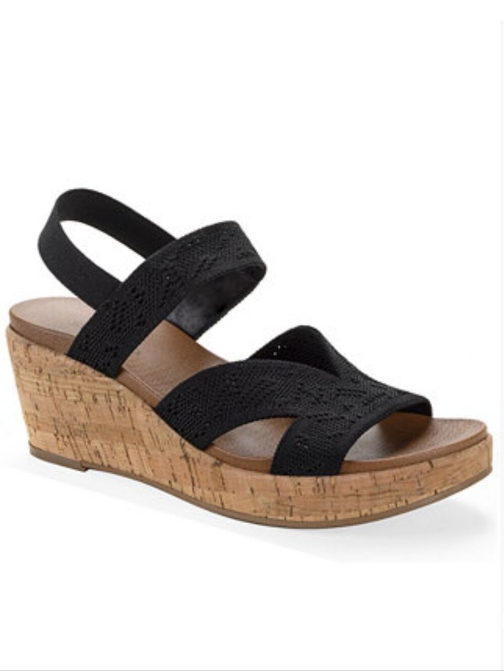 Style & Co. Cheryll Wedge Heel Sandals - Black (Size 8M) (NEW IN BOX)